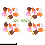 Aryellys Ice Cream Puzzle Erasers 24 Pack Party Favors Frozen Treats Pencil Erasers  B07HLSZR94